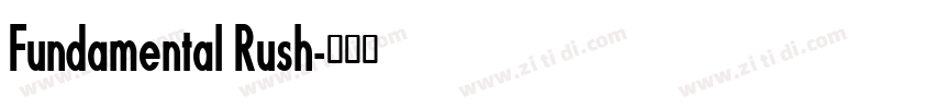 Fundamental Rush字体转换